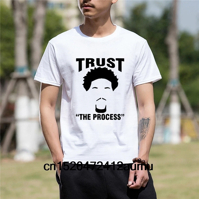 Новая футболка из хлопка Joel embiid Trust the Process забавная для мужчин | Мужская одежда