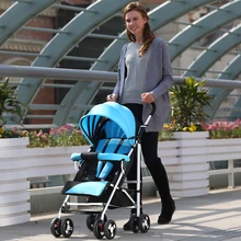 Baby stroller ultra-light portable folding shock four wheel push umbrella car bb baby child small baby car
