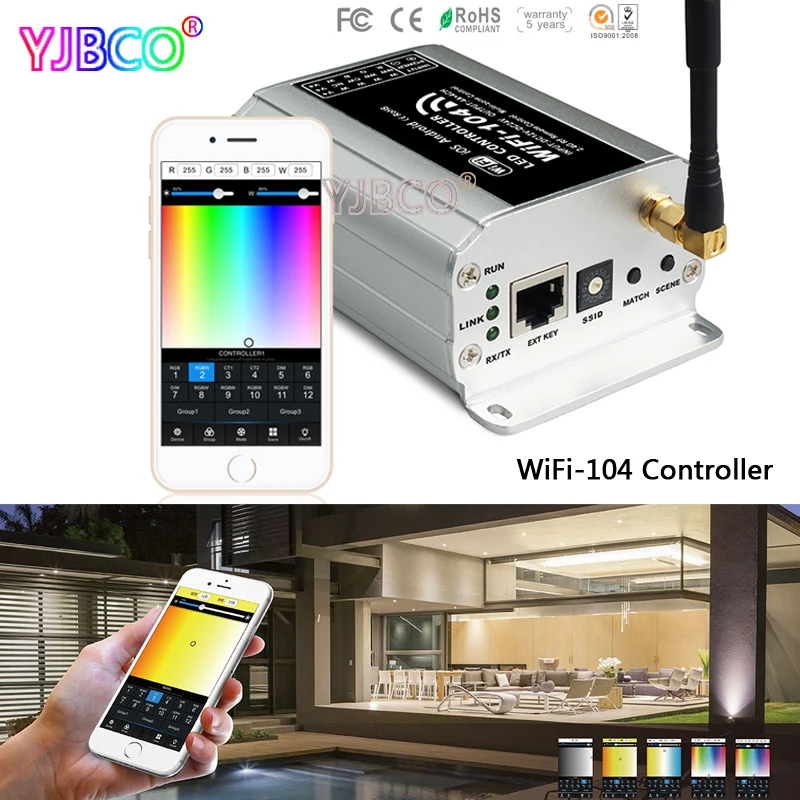 Экспресс WiFi 104 светодиодный контроллер Wi Fi 2 4 ГГц поддерживает max12 зоновый M12 ИК