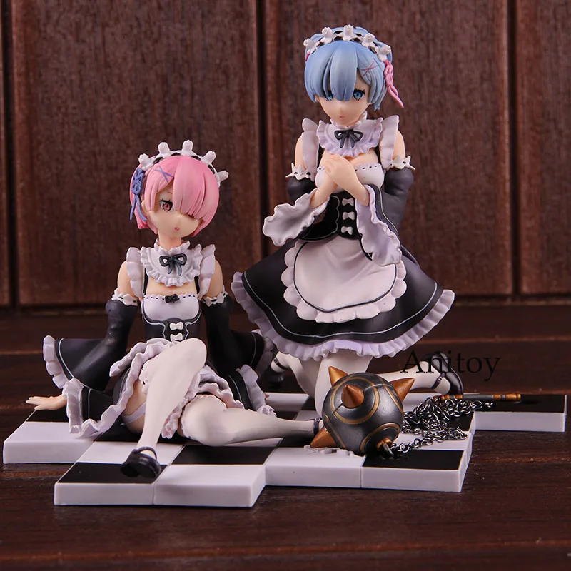 Re: Zero Hajimeru Isekai Seikatsu Аниме Фигурка Rem Ram 1/8 Масштаб ПВХ Фигурки Коллекционная модель игрушки