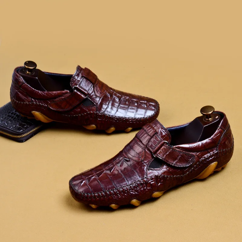 Lujo Del fósforo Cuero Para Negro Hombre vino Zapatos Hombres Suave Piel Negocios Casuales Holgazán Los Genuino Vaca Tinto Conducción Diseñador Todo De q0wZB
