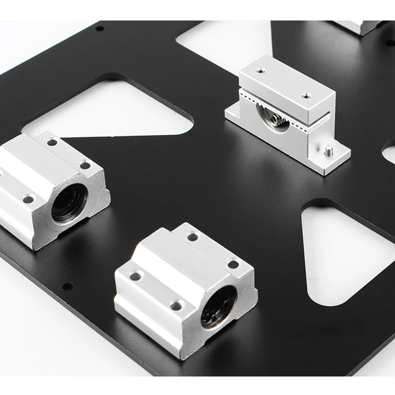 Горячий-Алюминиевый Y карета анодированная пластина с Sc8Uu Pgrade Prusa I3 V2 Горячая кровать опорная пластина для Prusa I3 Reprap Diy 3d принтер