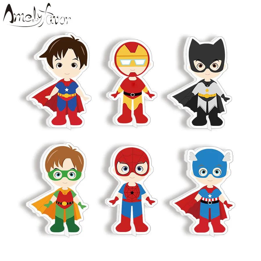 

Superhero Theme Party Decoration Superhero Table Centerpiece Kids Birthday Party Supplies Decorations Superhero Baby Shower