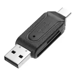 USB 2,0 Card Reader высокое Скорость 480 Мбит/с Пластик OTG Тип-C USB 3,1 устройство чтения карт памяти SD TF для Micro SD карты мобильного телефона