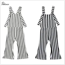 Pudcoc/ Детский комбинезон в полоску для маленьких девочек, комбинезон, детский летний комбинезон для девочек, комбинезон с открытой спиной для девочек, От 0 до 5 лет