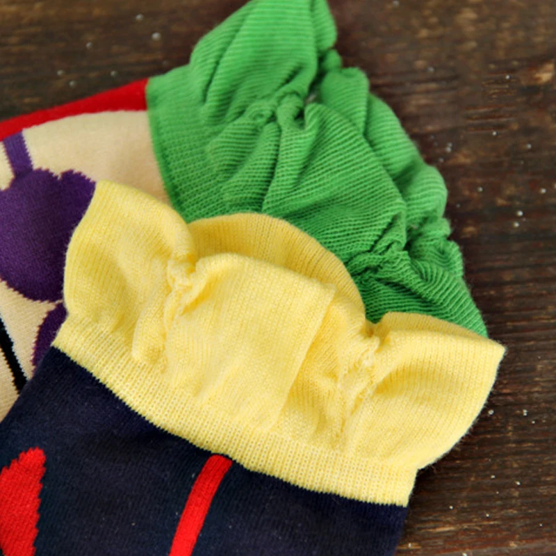 LNRRABC Creative Harajuku Socks Lovely Children Student Cartoon Princess Girls Cotton Blends Short Socks Low Cut Ankle Socks