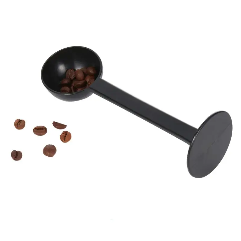 DIY Coffeeware كوب بلاستيكي للقهوة ملعقة أسود حامل تدك 10g قياس سكوب