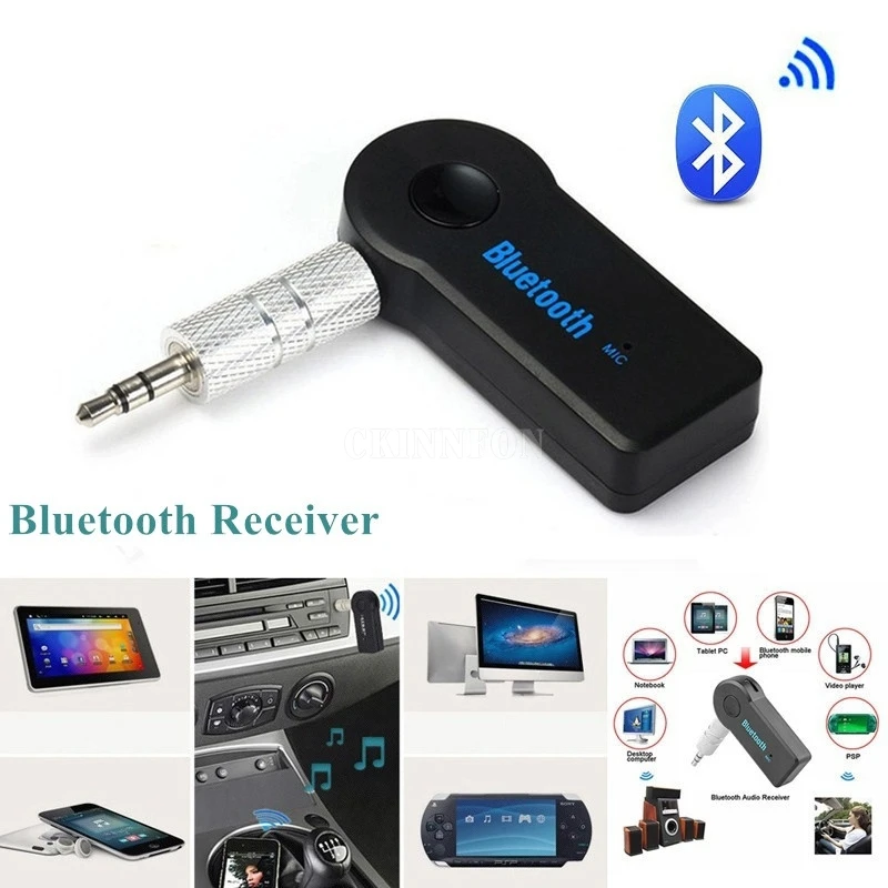 200 шт./лот Универсальный 3,5 мм беспроводной Bluetooth AUX аудио музыкальный приемник адаптер громкой связи с микрофоном для телефона Высокое качество