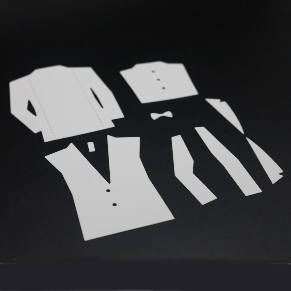 Одежда высечки металла режущий костюм набор для мужчин форма для скрапбукинга украшения Тиснение Бумага Ремесло нож плесень лезвие удар трафареты