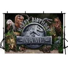 MEHOFOTO Custom Jurassic Park World Dinosaur Birthday Photography Studio Background High Quality Computer Print Party Backdrops black and white striped stripe backdrops vinyl cloth high quality computer print wall photography studio background