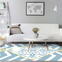 Ковер AOVOLL для гостиной, Рождественский ковер, Европейский геометрический ковер с цветочным узором, ковер для спальни, Скандинавское украшение для дома и ребенка