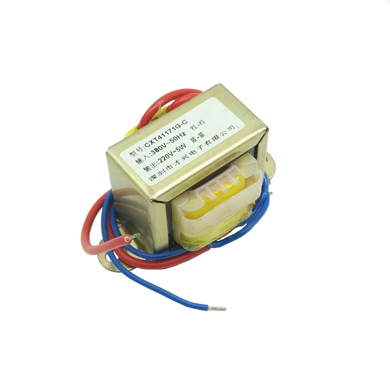 

EI type transformer 20W/VA 380V to 220V AC isolation transformer copper copper single phase 380V Input voltage 380V