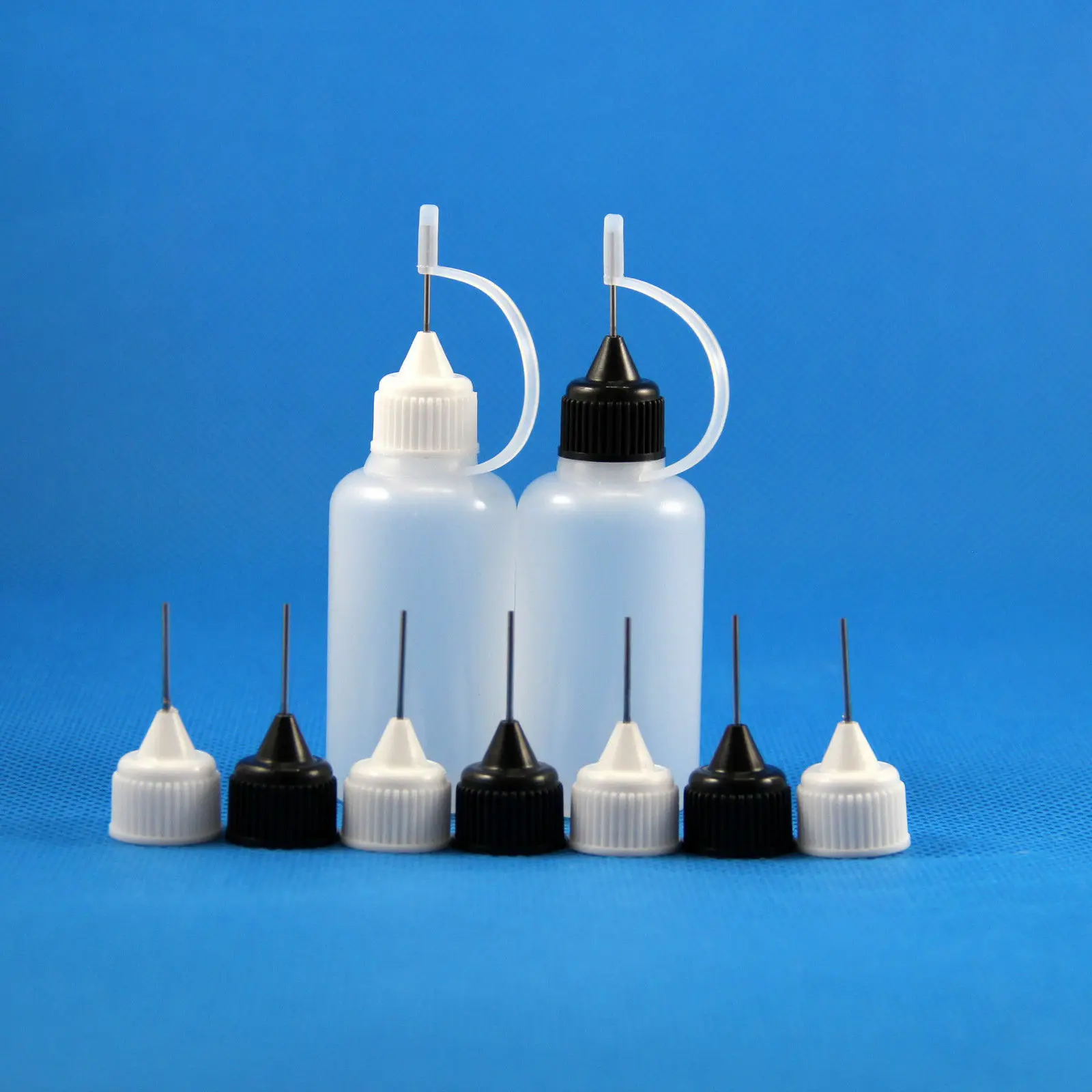 

10pcs 3ml 5ml 10ml 15ml 30ml 50ml Plastic Squeezable Drop Bottle Metal Dropper Needle Tip Liquid Cig Oil E juice Fill container