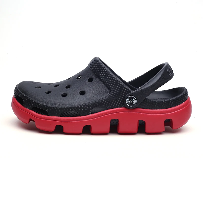 

New Comfortable Big Size Men Beach Sandals 2018 Soft Clogs Garden Shoes Hole Breathable Flip Flops Summer Slippers Croc Shoes