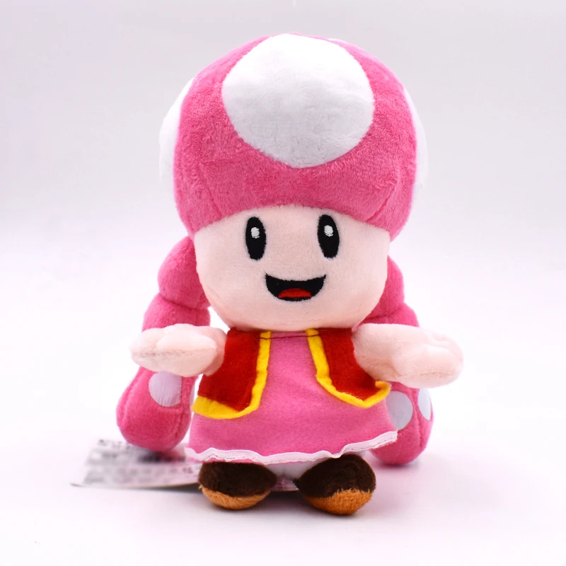 Halloween jouet cadeau 17cm pour Mario champignon Toadette Peluche jouets femme fille crapaud femme de chambre en Peluche