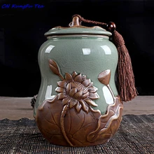 Керамика Большой или для небольших банок, заваренный маленький контейнер, Китай бутылки и баночки для хранения, ретро резервуаров, в китайском стиле jar подарок