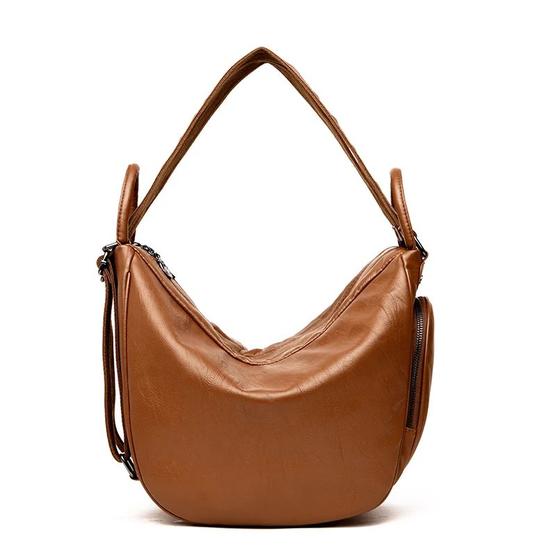 3-en-1 Mochila multifunción las mujeres Mochila bolso de cuero de la Escuela para niñas Mochila de moda 2019 nueva viaje de vuelta paquete Sac principal