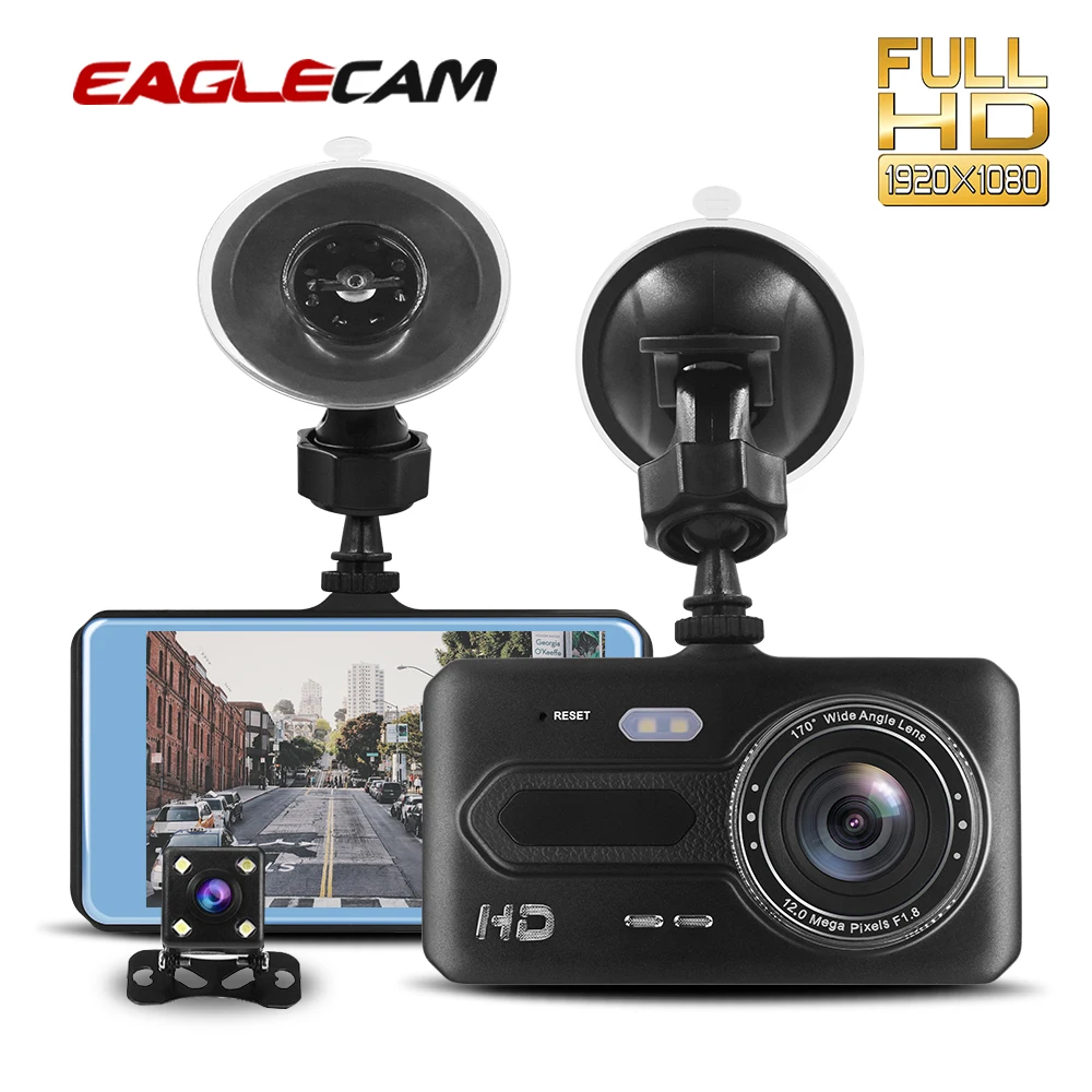 

Car Dash Cam Dual Camera 4" Screen T686 Car Dvr Rear Views Lens Car Video Recorder Dvrs with G-Sensor