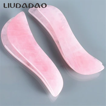 

Natural Stone Face Massager Crystal Rose Quartz Beauty Health Skin Care Facial Massage Neck Back Jade Wand Massage Beauty Tools