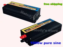 1000w pure sine wave power inverter DC 12V to AC 220V 50Hz /110v 60hz solar wind power supply DHL shipping