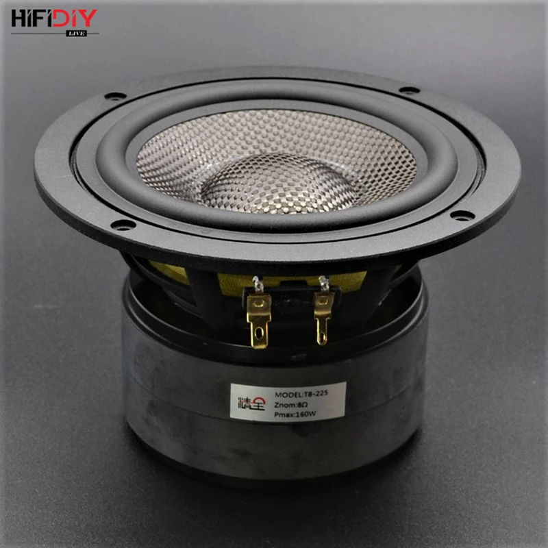 HIFIDIY LIVE HIFI 5,5 дюймов 5,9" Midbass НЧ динамик 8OHM 100 Вт литой Алюминиевый Fram углеродное волокно громкоговоритель T5-152