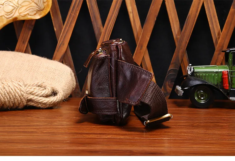 Новый дизайнер бизнес Фанни поясная сумка для мужчин ремень Crazy Horse из натуральной кожи груди телефонные чехлы плеча