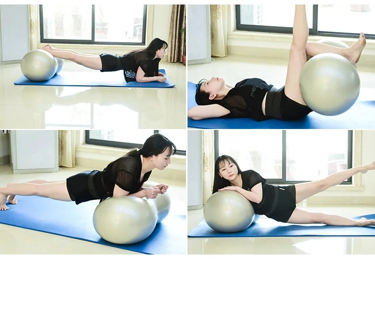 PVC 45x90cm Peanut Yoga Pilates Ball Various Colors Gym Exercise Training Balls Indoor Sport Therapy Fitness Lose Weight