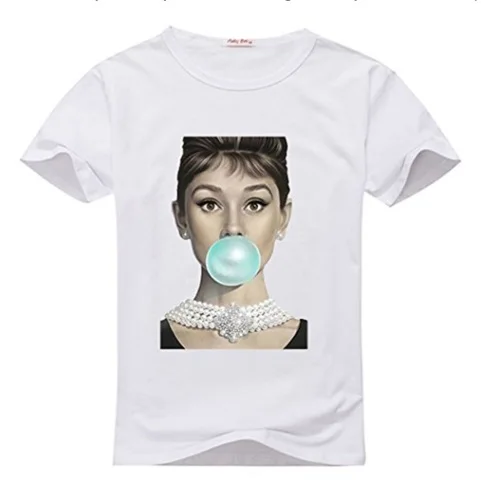 

Audrey Hepburn Quote T-Shirt, Custom T-Shirt Summer 2019 Short Sleeve Plus Size Sleeve Tops T Shirt Homme American T Shirt