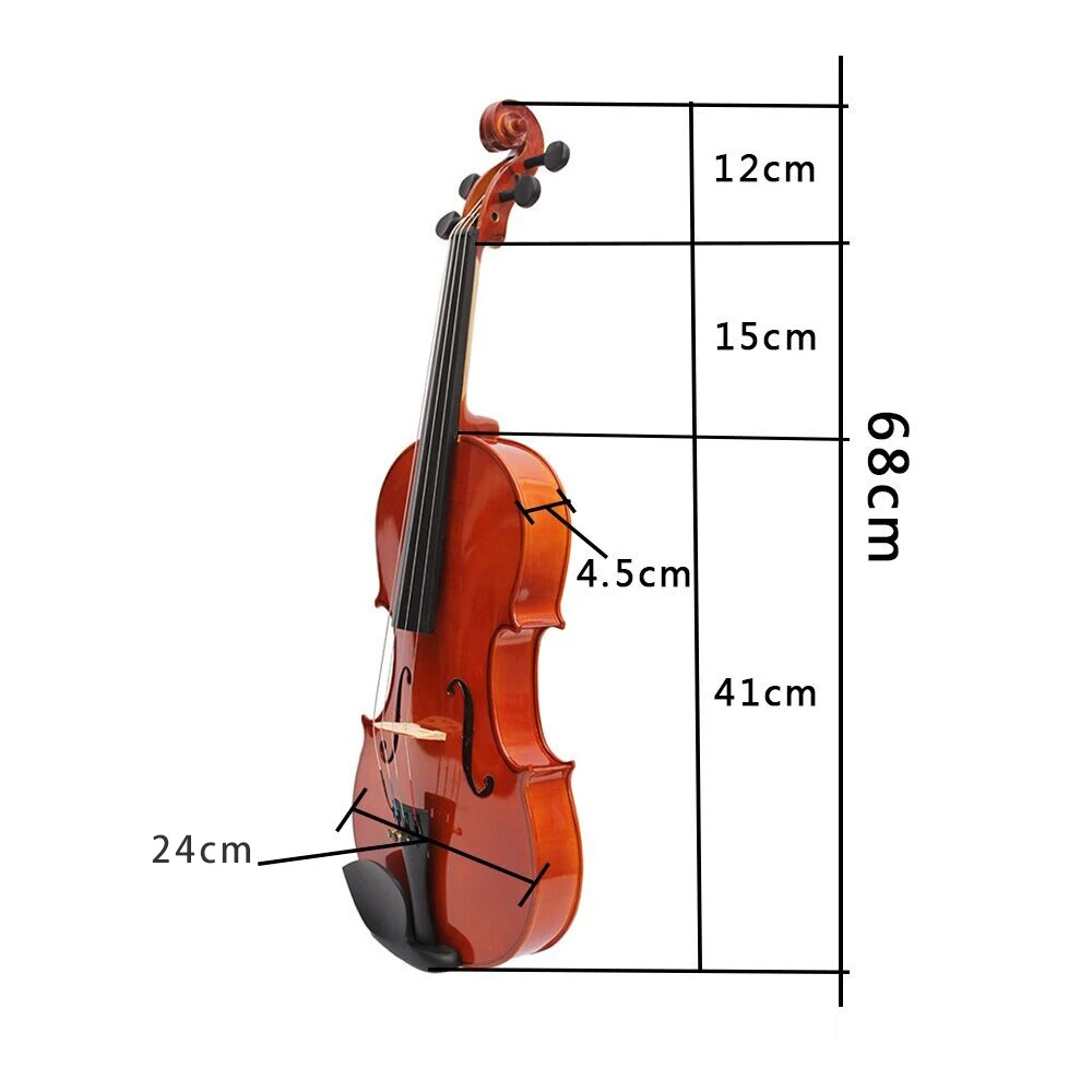 Хорошее качество 4/4 полный размер viola легкий 1" Массивная древесина клена Альта с футляром лук мост канифоль и струны Струнные инструменты