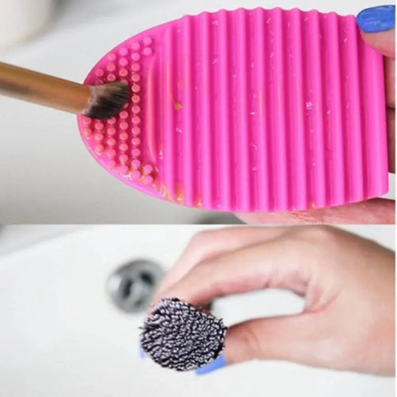 1 Pcs Brush Egg for Cleaning Makeup Brushes Silicone Brushegg Finger