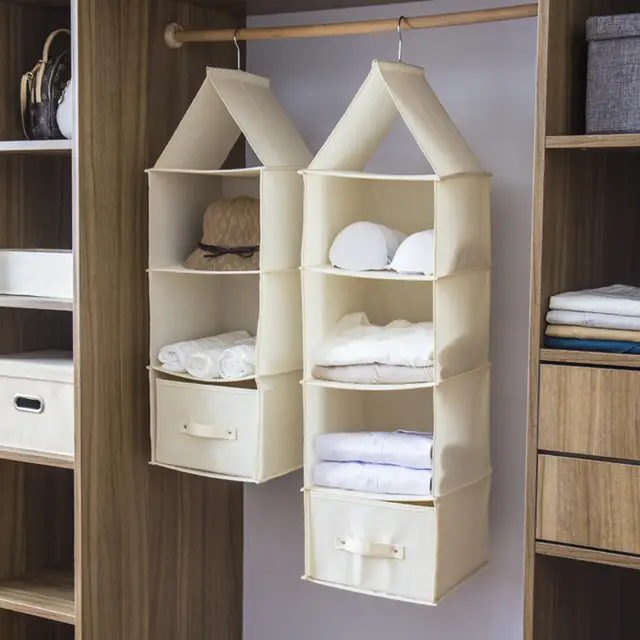 Cotton Cabinet Hanging Organizer Closet Wardrobe Drawer Clothes