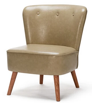 Европейском стиле из массива дерева искусства ткани диван стул. Кафе столы и стулья - Цвет: Шоколад