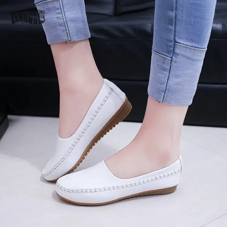 Women Shoes, Four Seasons, Flat Bottomed Round Head, Single Shoe