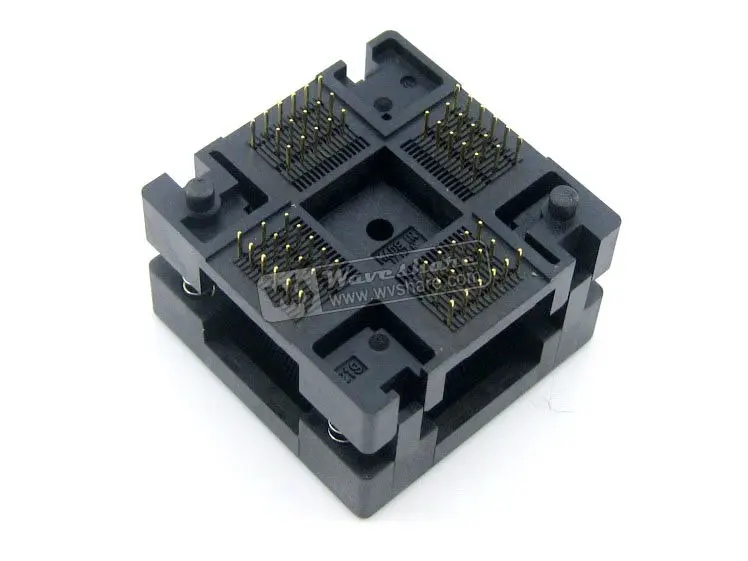 QFP64 TQFP64 LQFP64 PQFP64 OTQ 64 0.5 05 Enplas QFP IC тестовый ожога гнездо 0 5 мм Шаг Размер корпуса 10 5*10