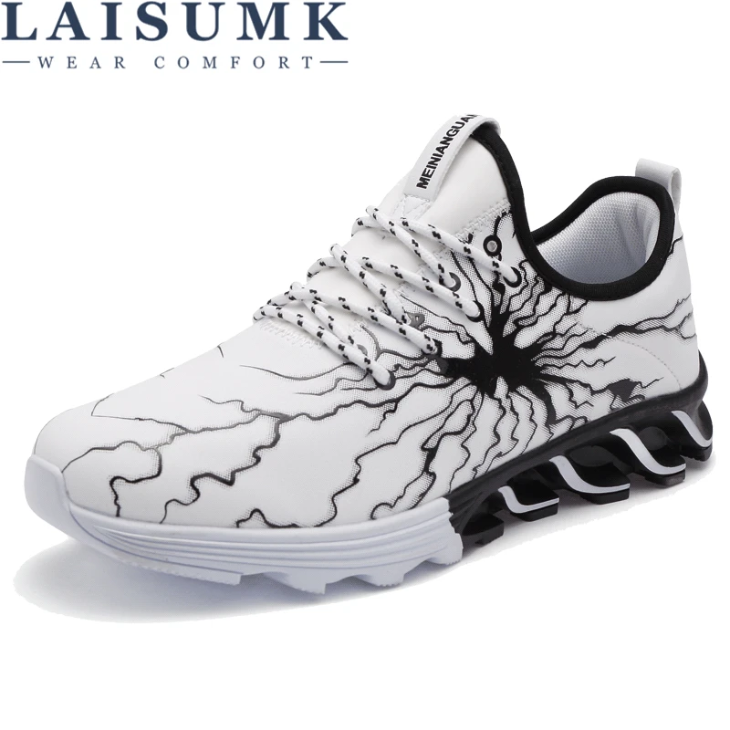 

LAISUMK Men Casual Shoes Fashion Comfortable Leather Shoes For Men Summer Men's Shoes Breathable Sneakers Dropshipping