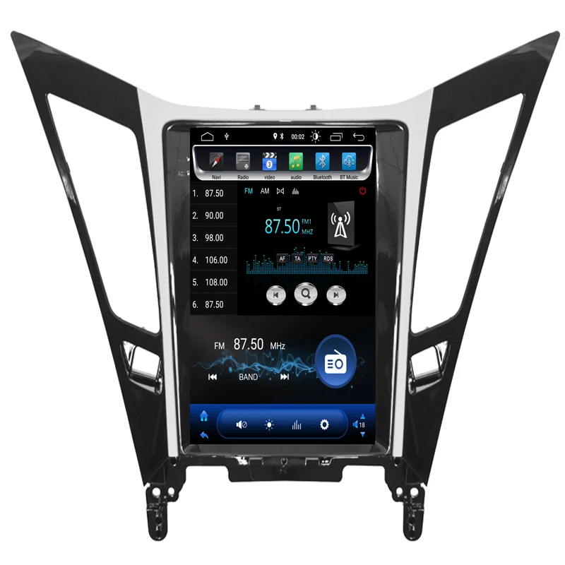 Cheap 2019 new come！Vertical Screen Tesla Style Android 8.1 Car DVD GPS Navigation Player radio for Hyundai sonata 2012 2013 2014 4