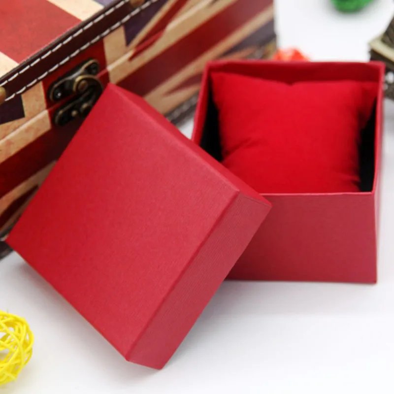 Горячая Распродажа подарочные часы браслет коробка Упаковка Ювелирные изделия прочный браслет Модный чехол для хранения CXZ - Цвет: Красный