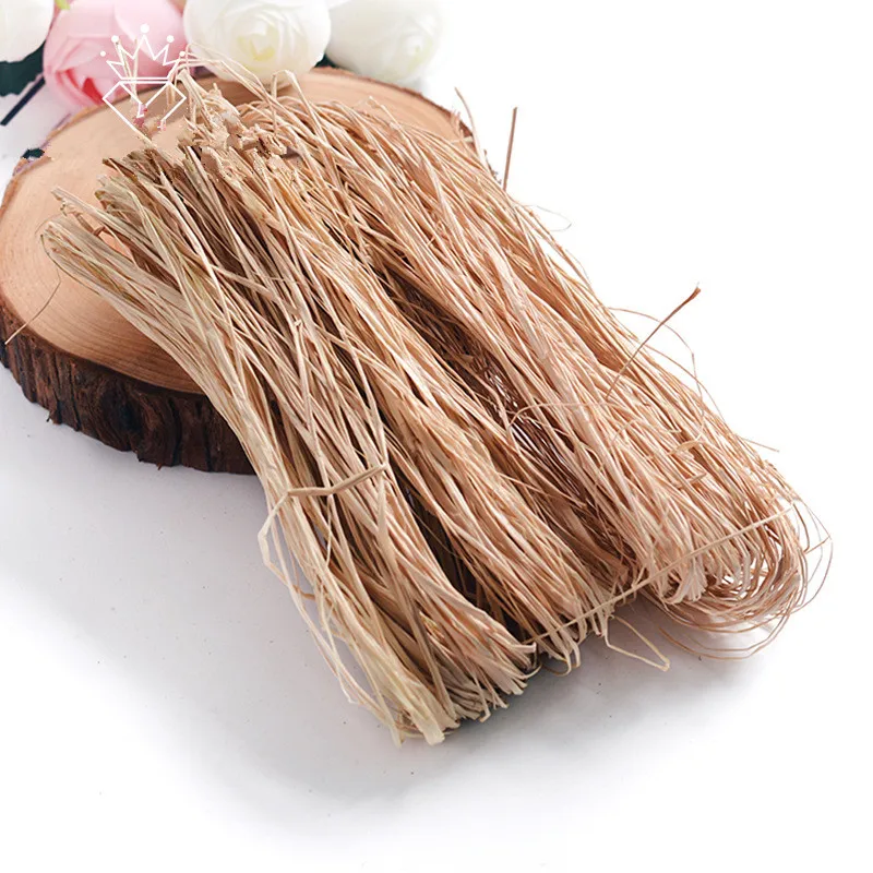 60 г натуральный Лафит трава оберточная бумага для цветов украшения натуральный раббион DIY ремесла поставка ручной работы подарок упаковочный материал