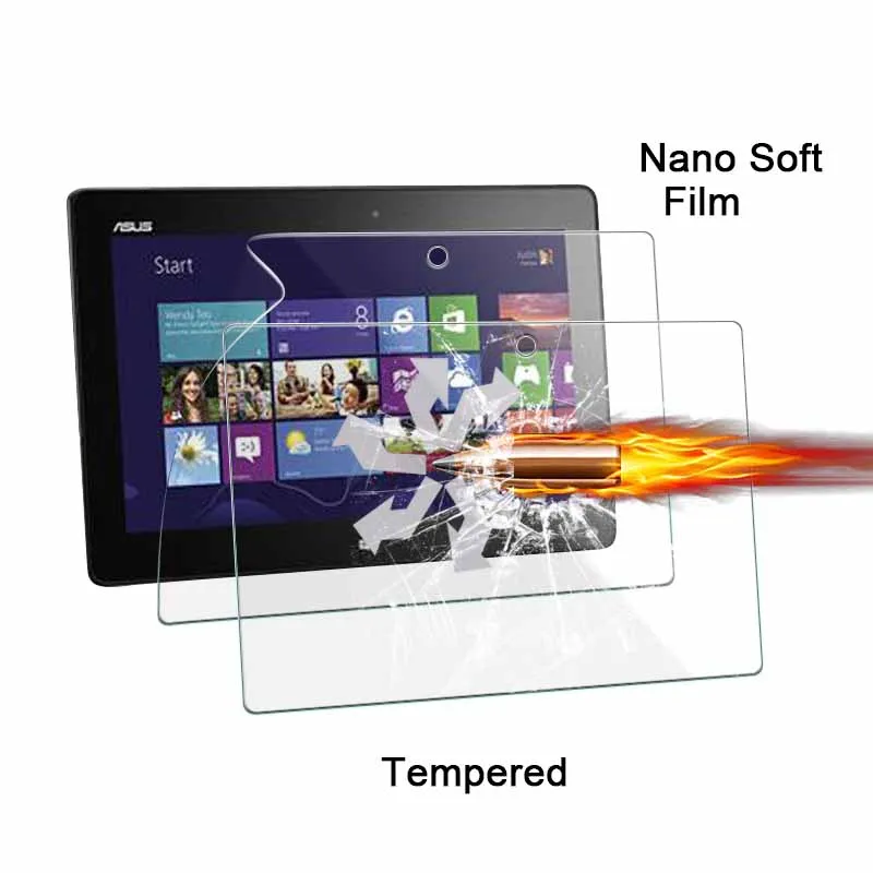 

1pcs Top quality plastic screen protector film For Asus ME400C 10.1" TAB Explosion-proof Nano soft film with cleaning cloth