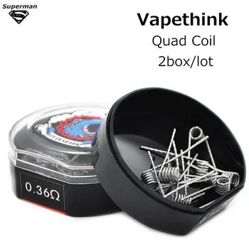 

SteamShark Original Quad Coil 0.36ohm Electronic Cigarette accessory Pre-build Heating Wire DIY RDARBA/RDA/RTA atomizer Tank
