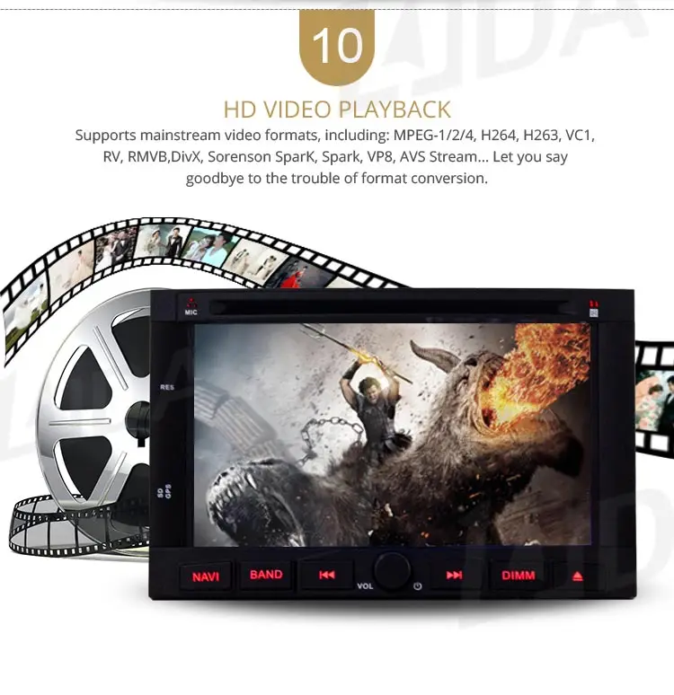 Sale LJDA 2 DIN Android 10.0 CAR Audio DVD player FOR PEUGEOT 3008 5008 Partner Citroen Berlingo gps Multimedia head device WIFI DAB 12