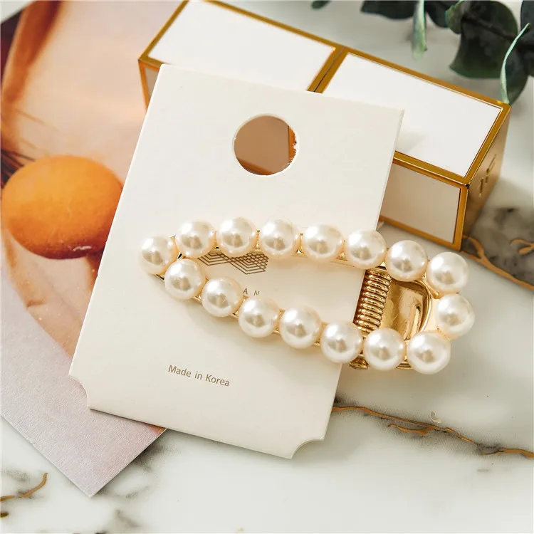 2019 New Fashion Women Pearl Hair Clip Snap Hair Barrette Stick Hairpin Hair Styling Accessories For Women Girls Dropshipping 2019 New Fashion Women Pearl Hair Clip Snap Hair Barrette Stick Hairpin Hair Styling Accessories For Women Girls Dropshipping