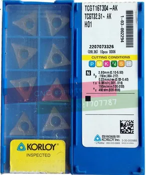 

TCGT16T302/TCGT16T304/TCGT16T308-AK H01, Turning carbide inserts for STFCR/STGCR,Suitable for processing of Aluminium&Copper