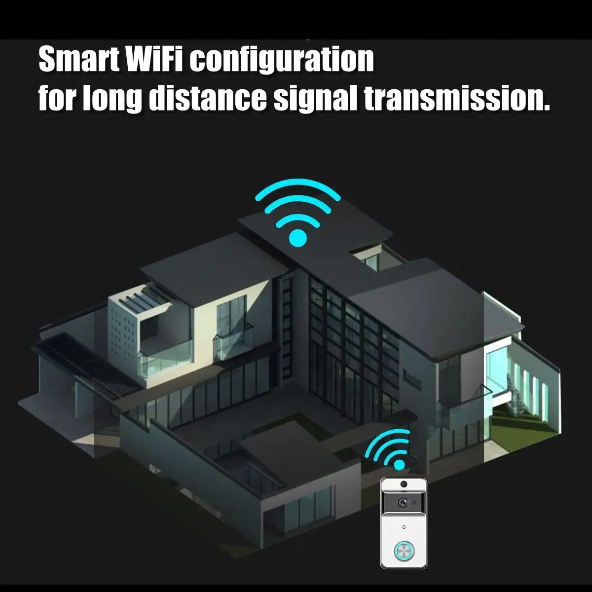 Умный дверной звонок с камерой IP видеосвязь WiFi дверной звонок для дома безопасности квартиры ИК-сигнализация Беспроводная дверная камера 720 P