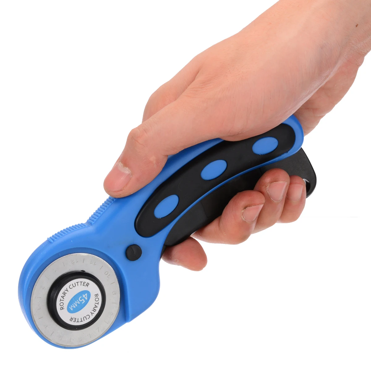1pc Durable Blue Rotary Cutter 45mm Rotary Cutter Quilter Sewing Fabric Paper Leathercraft Craft Quilting Cutting Sewing Tools
