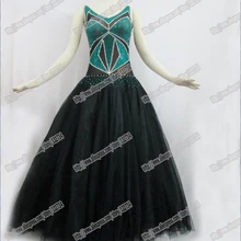 Горячая Распродажа современное платье с длинным рукавом бальное платье длинное платье Сценическое черное B-0301