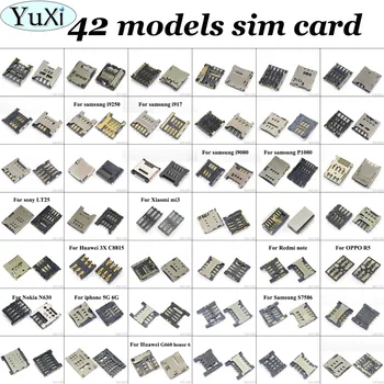 

YuXi 42models SIM card Reader Tray holder connector socket For Samsung I9300 T311 For Sony LT22 For Lenovo A780 For ASUS K004