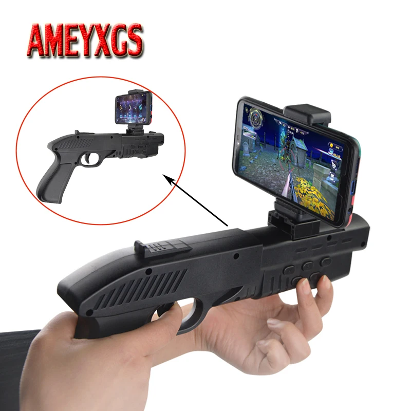 

1Set Bluetooth Control AR Smart Game Gun Compatible Smartphones Android&IOS System Children Shooting Game Gun Shootout Toy