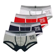 Pink Heroes 4 шт./лот, мужское нижнее белье, боксеры, модное хлопковое нижнее белье с буквенным принтом, мужские трусы-боксеры, брендовые сексуальные мужские шорты