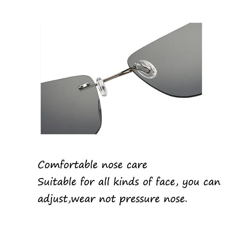 Frameless Pure Titanium Ultra Light Anti Fatigue Driving Mirror Polarized Sunglasses Sunshade 0